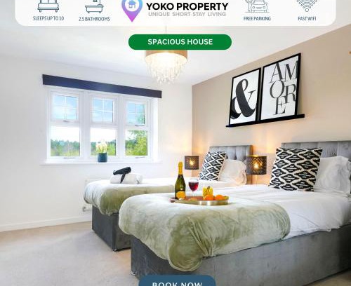 Northampton House | Detached House with Free Parking, Super-Fast Wifi and Smart TV with Netflix by Yoko Property