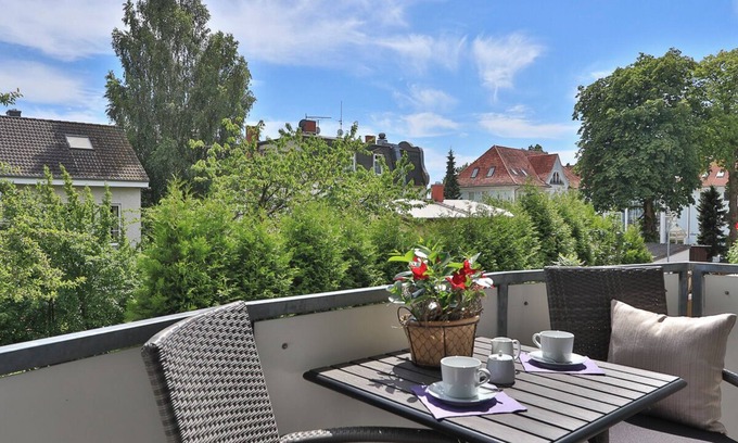 Nienhagen Apartment | Die Wunderschöne, Moderne 2 Zimmer Ferienwohnung "silberperle" mit Balkon Liegt in Strandnähe