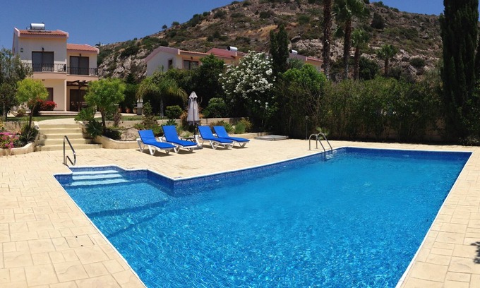 Pissouri Villa | Dionysos Villa .Spacious luxury three bedroom villa with private big pool.