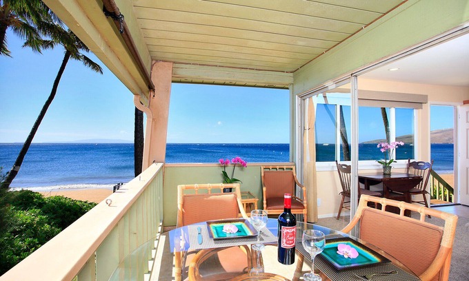 Kihei Condo | Direct Beachfront Spectacular Ocean Views Fully Renovated!