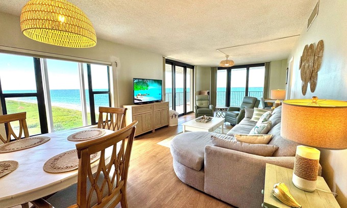 Fort Pierce Shores Condo | Direct oceanfront, corner balcony condo - Breathtaking views ocean to river!