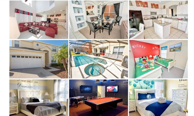 Kissimmee House | Disney Dream with Hot Tub, Pool, Xbox, Games Room, Lakeview, 10 min to Disney, Clubhouse