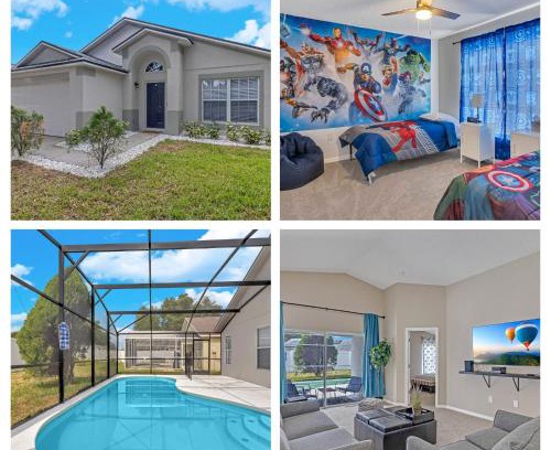 Clear Creek House | Disney Themed House Free Heated Pool close Disney 5br 9bd