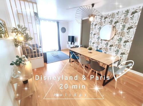 Champs-sur-Marne Apartment | Disneyland - Paris 15 min - Parking - 8 personnes