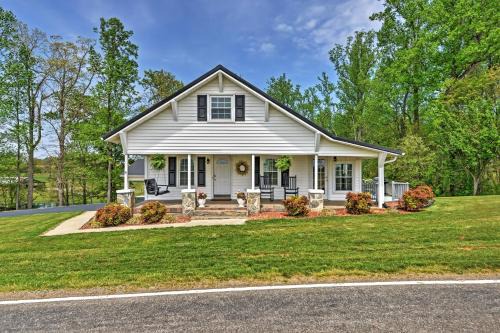 Elkin House | Dobson Farmhouse with Wraparound Porch and Fire Pit!