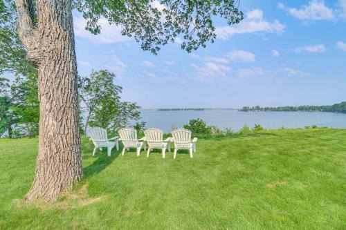 Ashby House | Dock and Furnished Patio Minnesota Lake House