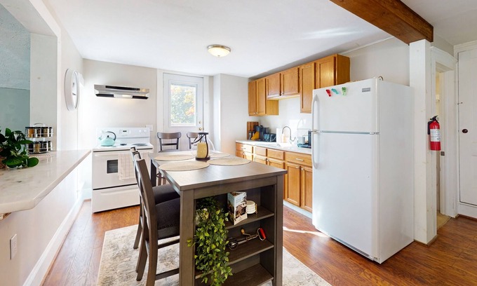 East Haven  Rutland County House | Dog-friendly 2-story duplex near Pico & Killington with firepit, deck, W/D, & AC