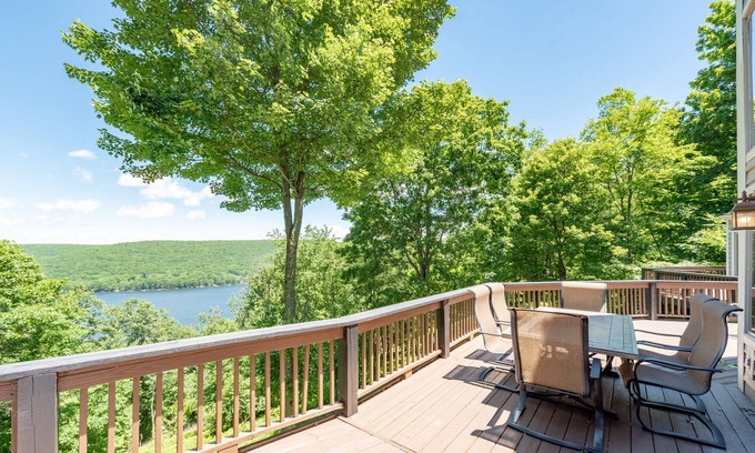 Mountainside House | Dog-Friendly Fun w/Lake Views, Hot Tub & Sauna