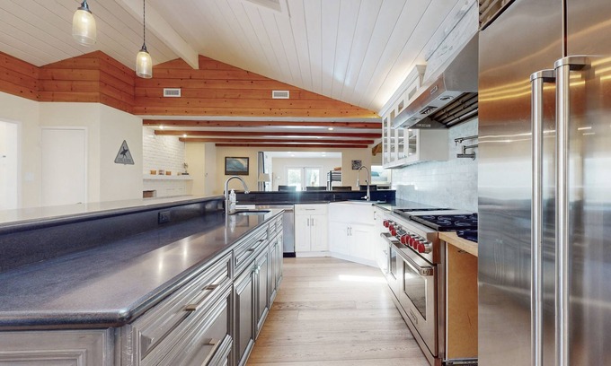 Loma Alta House | Dog-friendly home near downtown & beach with private heated pool, spa, & grill