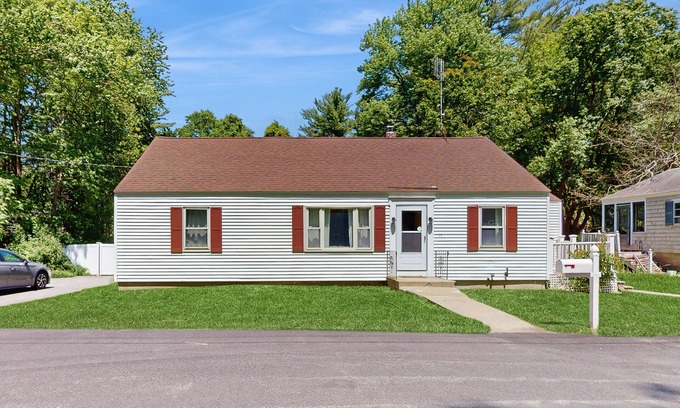 Kittery House | Dog-friendly home with firepit, large deck & yard - close to town