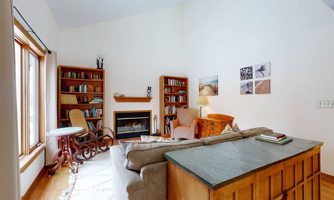Lakeside House | Dog-Friendly Home with WiFi, Central AC, Wood Fireplace, & Private Beach Access