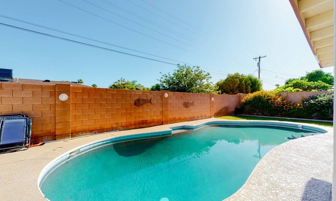 Scottsdale Country Acres House | Dog-friendly house with retro feel, pool, fireplace & patio - snowbirds welcome