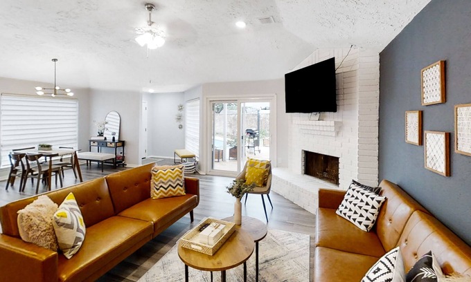 Wingate House | Dog-friendly house with firepit, pool table, deck, patio, grill, & full kitchen