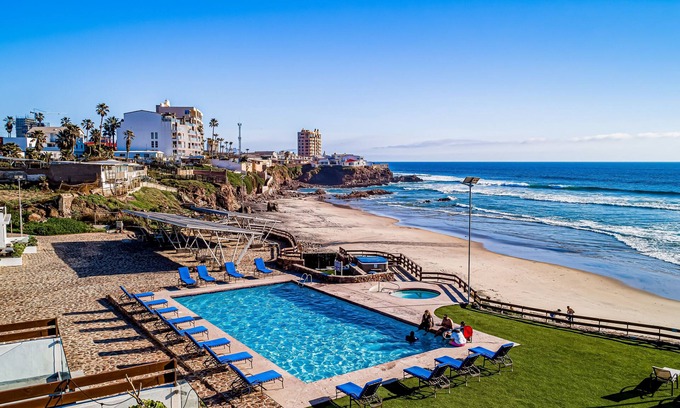 La Paloma House | Dog-friendly ocean-view home with heated outdoor pool, hot tub, streaming, patio