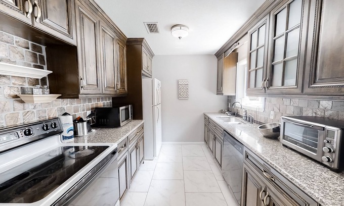 Northside House | Dog-friendly retreat with a private saltwater pool, inviting patio & W/D