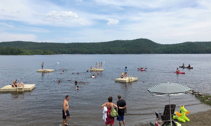 Schroon Lake Cottage | Dog friendly, wooded property; 3 BR cottage; private beach; tennis, boating