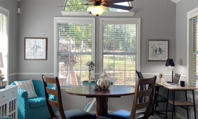 Tool House | Dog & kid friendly! Backyard fishing! Boat slip! Kayaks! Dedicated workspace!