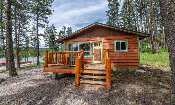 Lake Mary Ronan Cabin | Dollhouse-Secluded Cabin in the Woods Lake Views