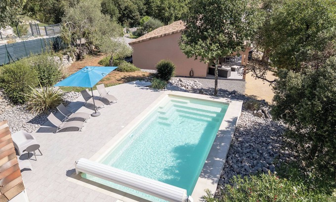 Saint-Alban-sous-Sampzon Villa | DOMAINE VILONAPA Villa FIGUIER with private pool - 6 people