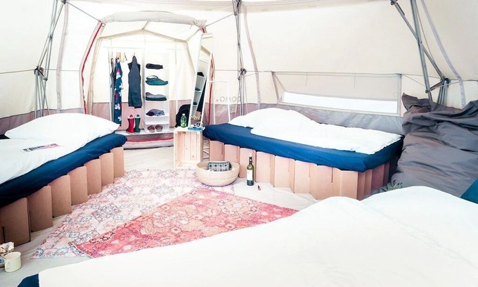 Morsum House | DOMO CAMP SYLT V- DOMO Glamping tent for 5P with Full equiped kitchen