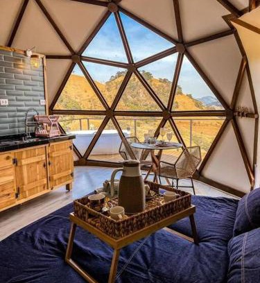 Sao Bento do Sapucai Ski Chalet | Domo Geodésico - Entre Chalés - Pet Friendly