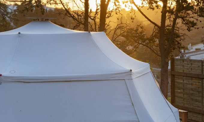 Rendswuhren RV Rental | Domo Glamping tent for 2 to 4 persons in the beautiful Viehbrook farm