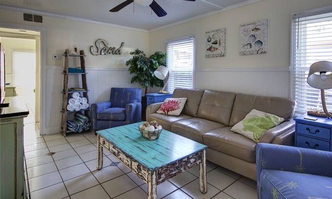 Folly Beach Apartment | DownStairs with Great back yard for kiddos
