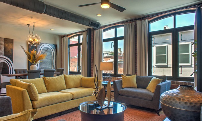 Weaverville Apartment | Downtown AVL | 2 Kings | New Building | Walkable | New | Sleeps 8 | Boutique