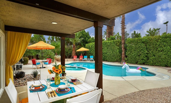 Sunmor House | Downtown Desert Oasis Hideaway | Pool | Hot Tub