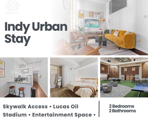 Mile Square Apartment | Downtown Indy 2BR-Stadium, Convention - Arcade Games