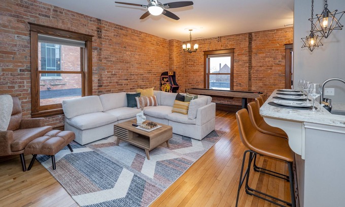 Central Business District Apartment | Dreamy Downtown Industrial Luxury Loft