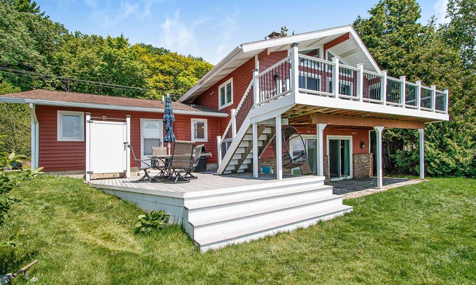 Beulah House | Dreamy escape on the water of Crystal Lake w/spacious deck & private dock