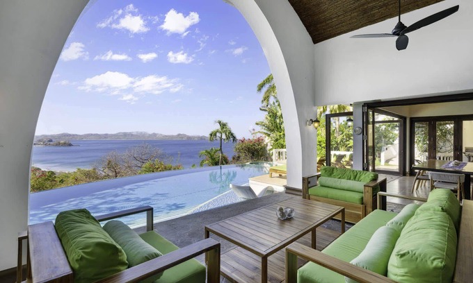 Playa Flamingo House | Dreamy Spanish-Style Villa with Sweeping Ocean Views, Elegant Nautical Design &