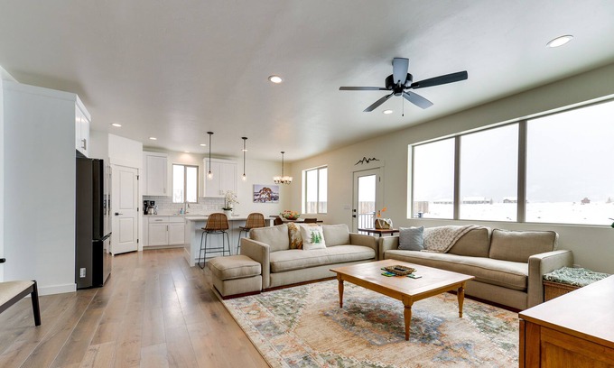 Driggs House | Driggs Vacation Rental w/ Game Room & Views!
