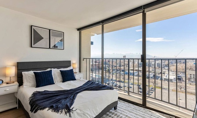 Downtown Salt Lake City Apartment | DT Studio Gym Pool Table 8th Floor Parking