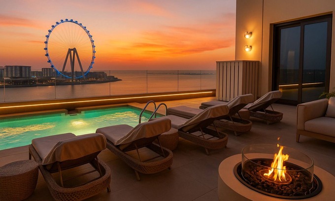 Dubai Marina Apartment | Dubai Jbr Luxury 180 m° penthouse Full sea View 41° Floor 4/6 pax