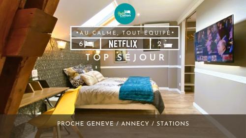 Fillinges Apartment | Duplex cosy - entre lacs et montagnes - Fêtes interdites