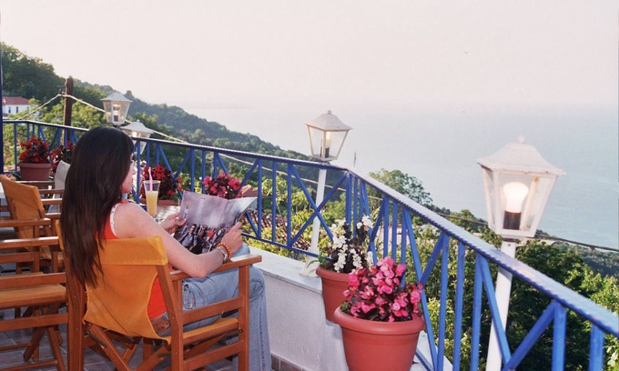 Karitsa Apartment | Duplex Luxury sea view apartment for 6, 3 klm from the sea and thermalism