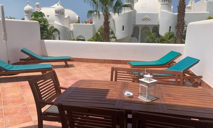 Playa Paraiso Apartment | Duplex with large terrace in urbanization with heated pool