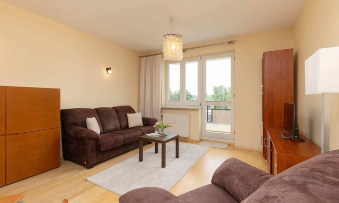 Pruszkow Apartment | Działkowa 46 | Classic Apartment | Balcony