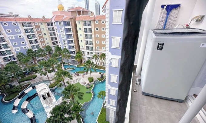 Na Chom Thian Condo | E8 - 2bedroom french style beautiful pool view Pattaya Seven seas cote d azur
