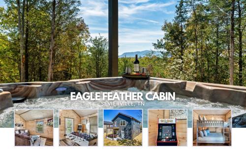Sevierville House | Eagle Feather Cabin - Amazing Views, Hot Tub, Firepit, Games, Dogs!
