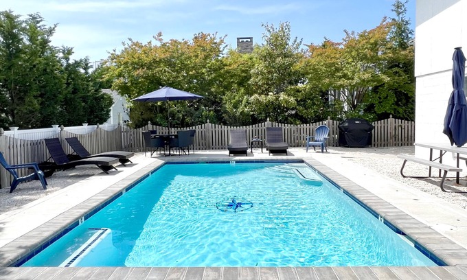 Stone Harbor House | Easy Walk to Beach & Town. Private, heated pool!