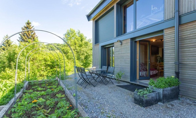 Habere-Poche Apartment | Eco-gite dans chalet neuf au pied des montagnes