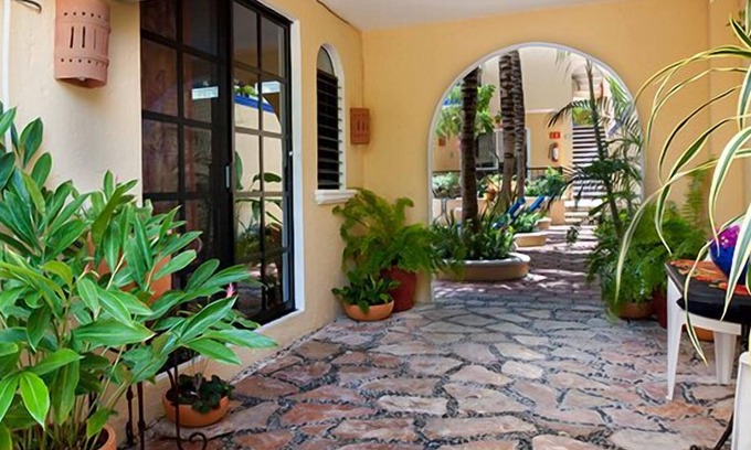 Puerto Morelos Apartment | Economical hotel style room with queen bed & bathroom w shower