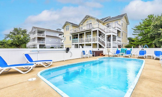 Ocean Sands House | Eight Sea Nuff | 810 ft to the beach | Private Saltwater Pool and Hot Tub