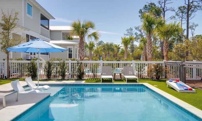 Santa Rosa Beach House | Elegant 5BR 30A Retreat Private Saltwater Pool Golf Cart & Bikes