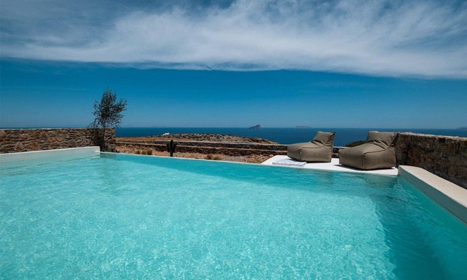 Kithnos Villa | Elegant Kythnos Villa | Villa Orangerie | 4 Bedrooms | Private Terrace with.