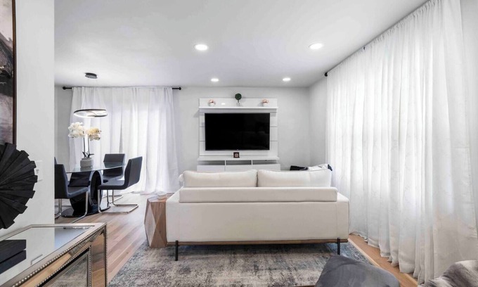 Brookline Station House | Elegant Modern 2BR Escape with Secure Garage Parking