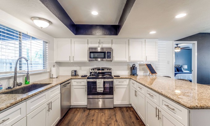 Quail Valley House | Elegant Oasis Home with a Serene Pool and Patio